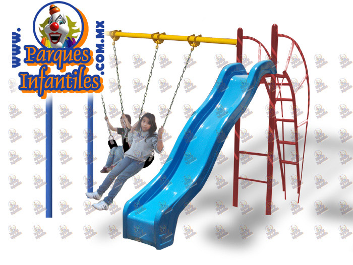 PARQUES INFANTILES Columpios columpios con resbaladilla